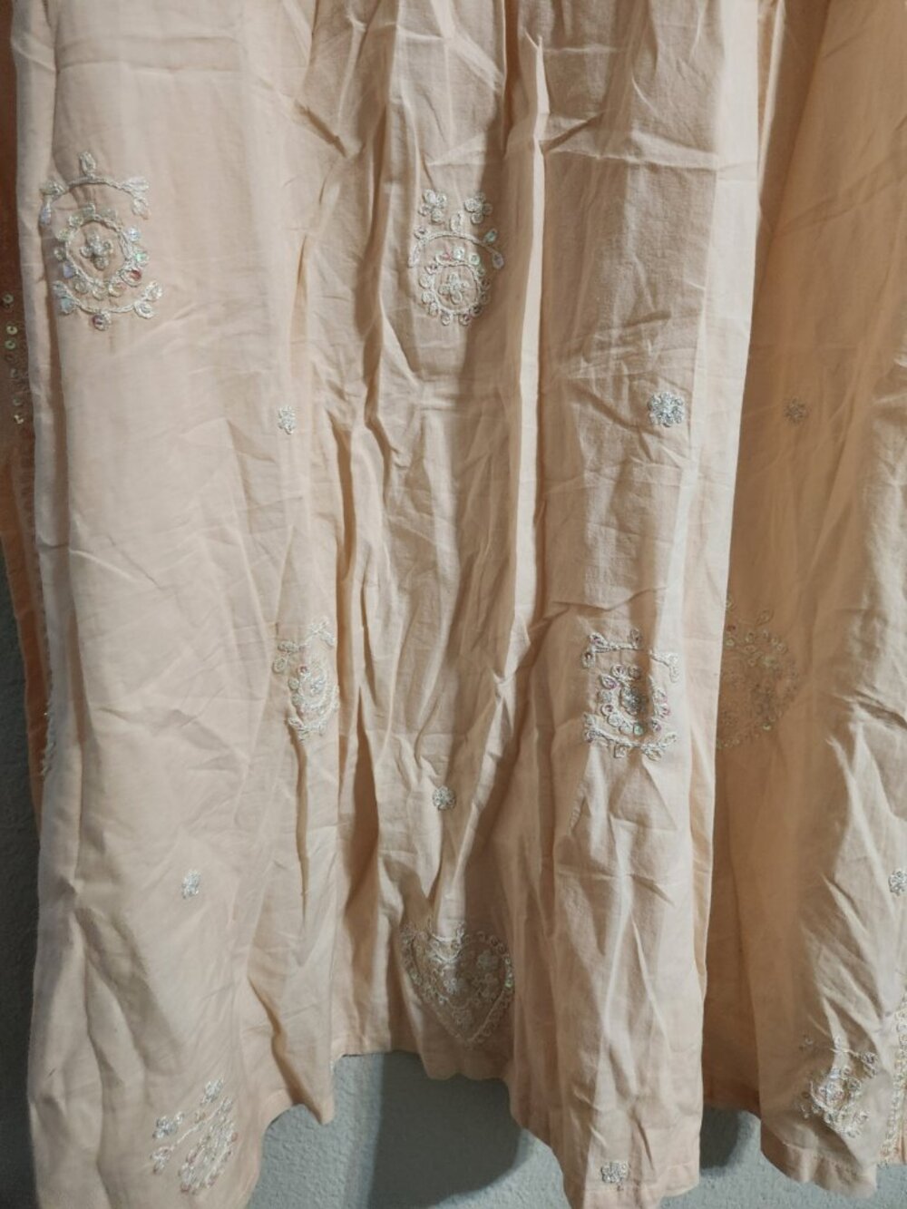 Soft Surroundings NWOT Pink Cotton embroidered cottagecore Maxi Dress size 2X - Picture 6 of 6